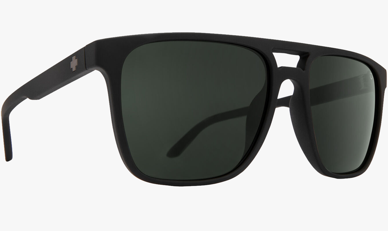 SPY Logan Matte Black with Happy Gray Green Lenses