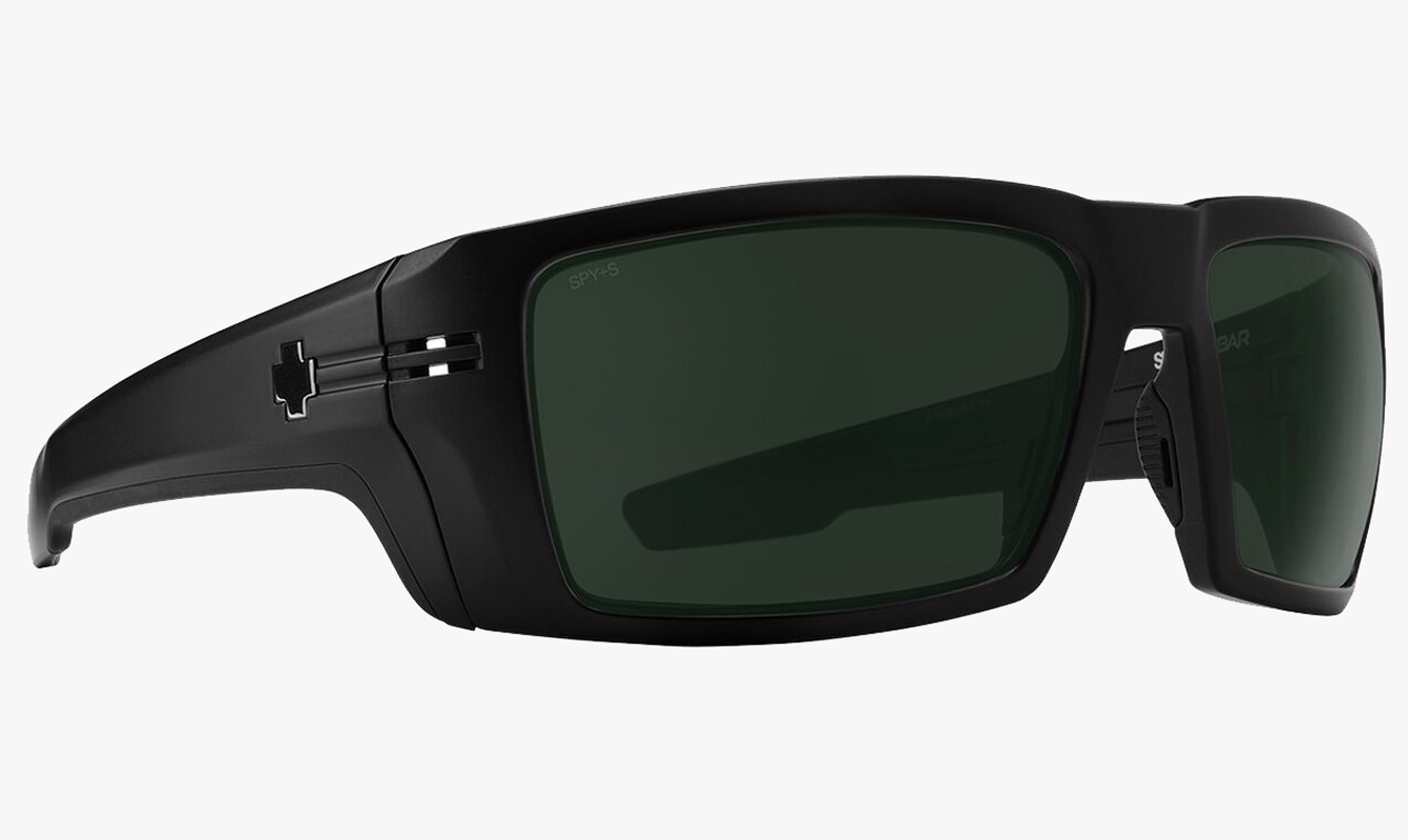 SPY Rebar Matte Black with Happy Gray Green Polar Lenses