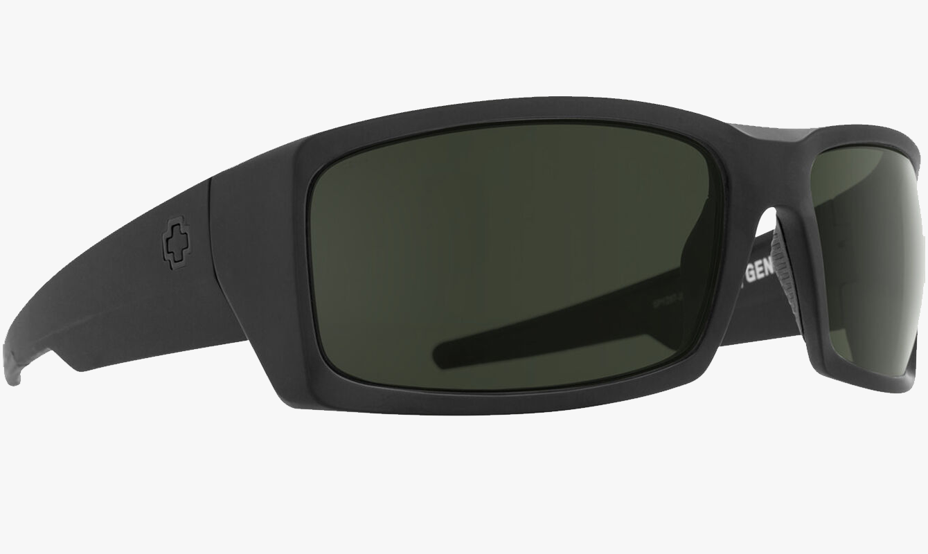 SPY Logan Matte Black with Happy Gray Green Lenses
