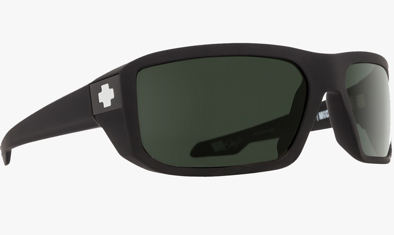 SPY Logan Matte Black with Happy Gray Green Lenses