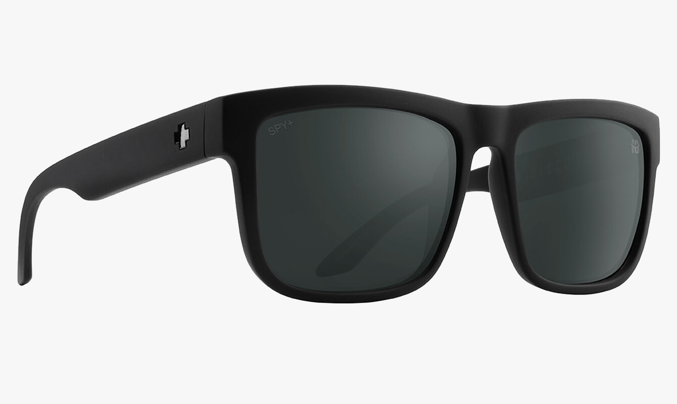 SPY Discord Matte Black with Happy Gray Green Lenses
