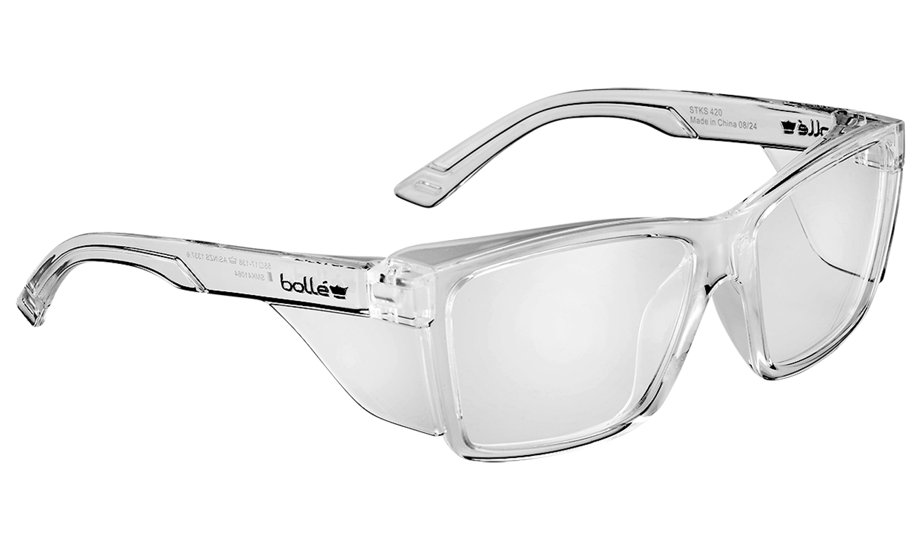 bolle safety stks 420 graphite clear