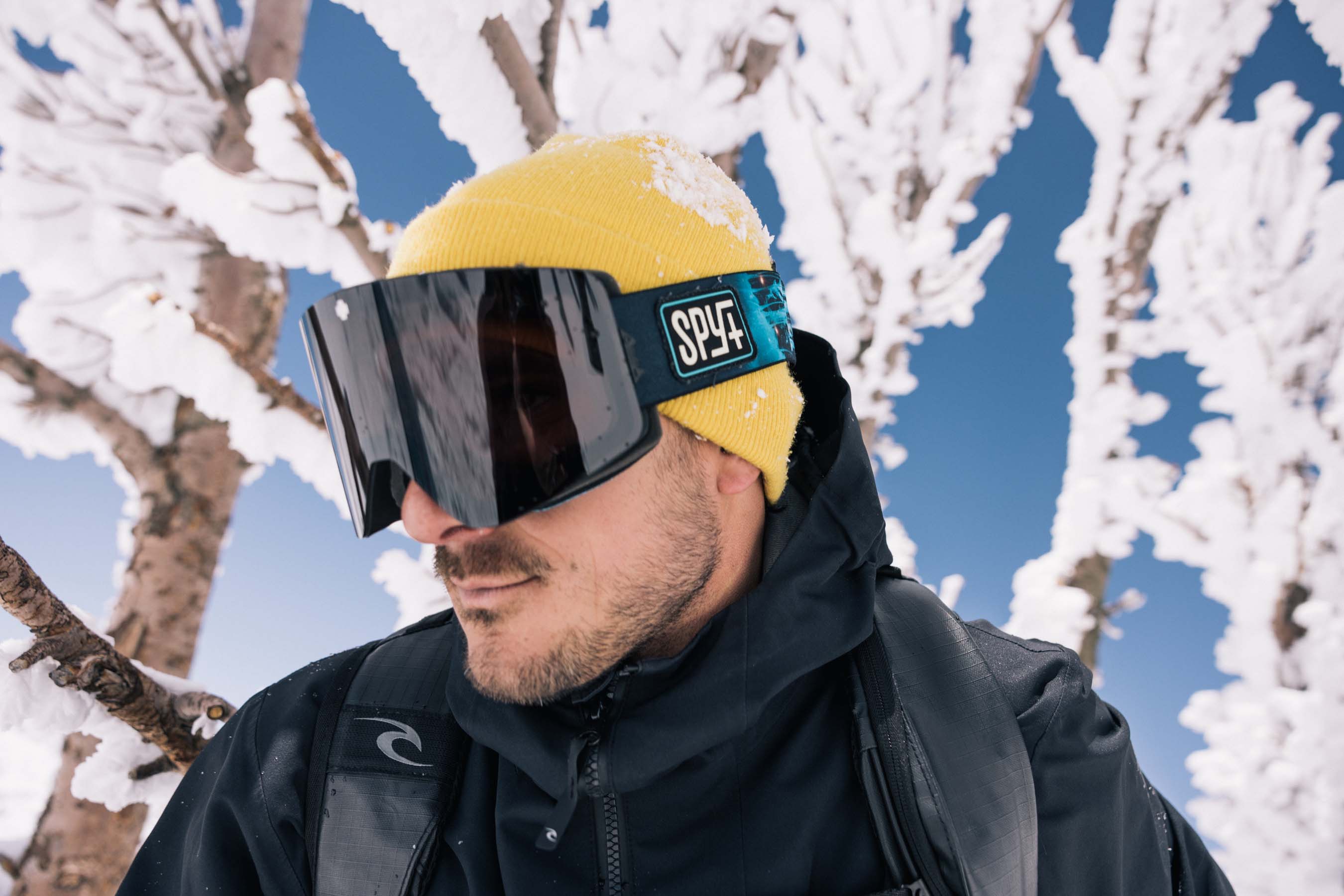 Chris Rasman wearing his signature Marauder Snow Goggle