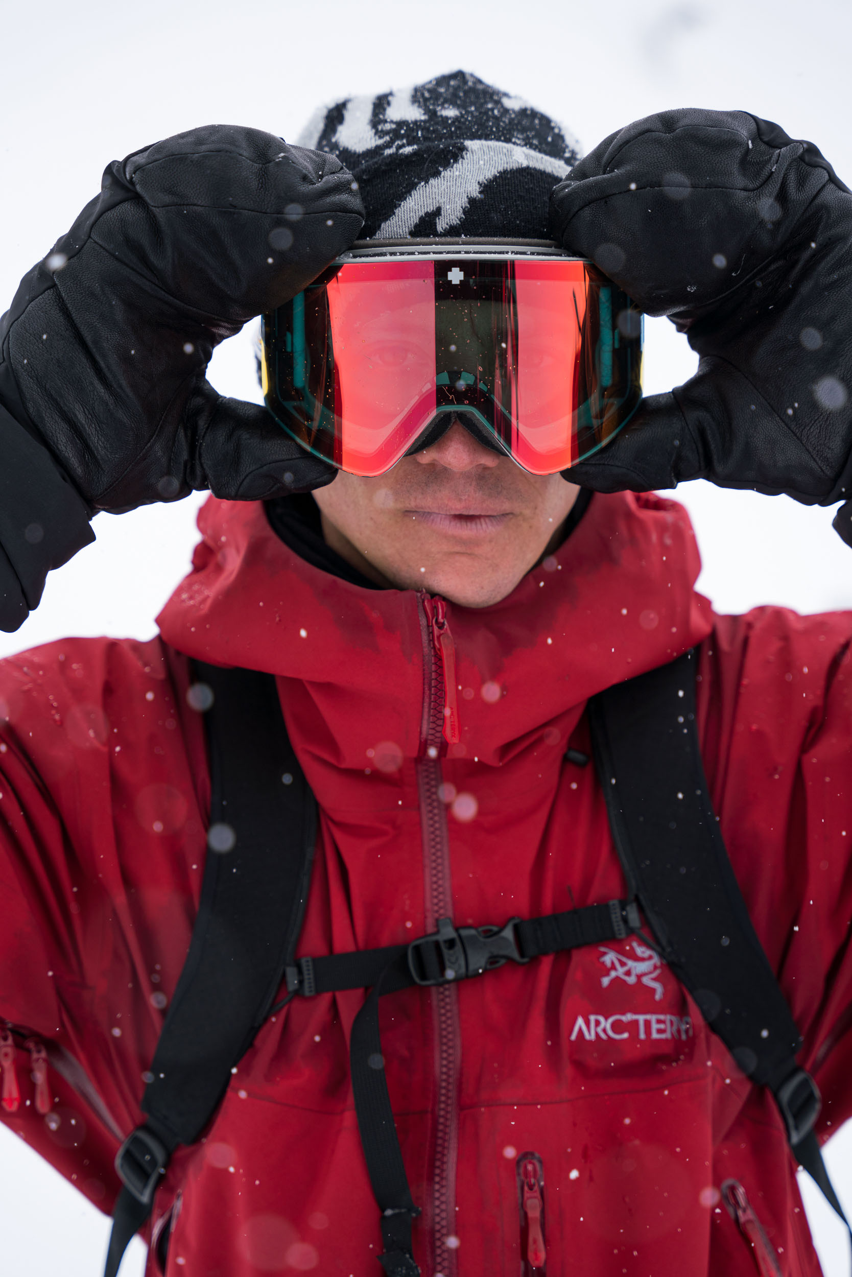 Victor Daviet wearing his signature Marauder Snow Goggle
