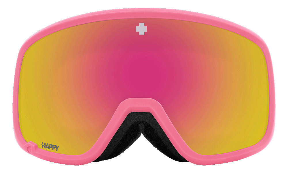 Front view of pink orange Marshall 2.0 snow goggle